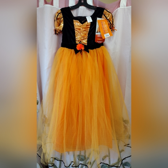 NWT Target Hyde and Eek Kid's Witch Dress and Hat Largue 3+ Orange Black… - Picture 2 of 9